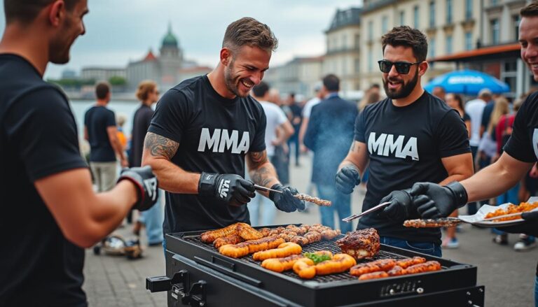 découvrez comment un barbecue festif rassemble les supporters havrais autour du mécénat sportif, soutenant à la fois le patrimoine local et un combattant de mma engagé.