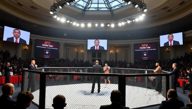 découvrez comment donald trump a métamorphosé la maison blanche en installant une arène de mma, passant de la traditionnelle salle de bal à l'intensité de l'octogone.