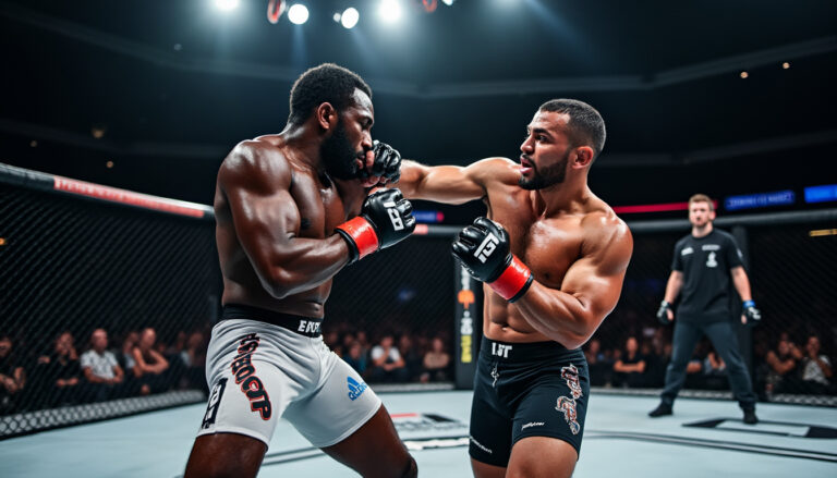 découvrez les moments forts du combat intense entre oualy tandia et romain debienne lors de l'hexagone mma 44 à bordeaux, analysés par boxemag.