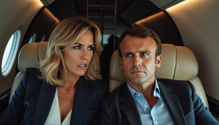 découvrez la scène intense entre brigitte et emmanuel macron à bord d'un avion, une embardée révélatrice d'un vrai moment de tension conjugale.