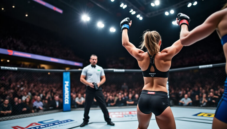 découvrez comment mélissa prat de lescure-d'albigeois s'impose avec talent et courage sur le ring du mma, captivant les passionnés de sports de combat.