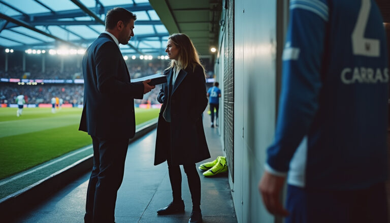 carine galli revient sur les remarques sexistes rencontrées dans le monde du football, évoquant une expérience marquante avec un président de club qui a tenté de la rabaisser en la tutoyant de manière condescendante.