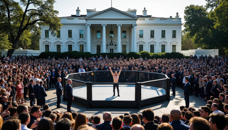 découvrez comment ciryl gane a dominé pereira à la maison blanche pour remporter la ceinture intérimaire ufc des lourds dans un combat spectaculaire de mma.