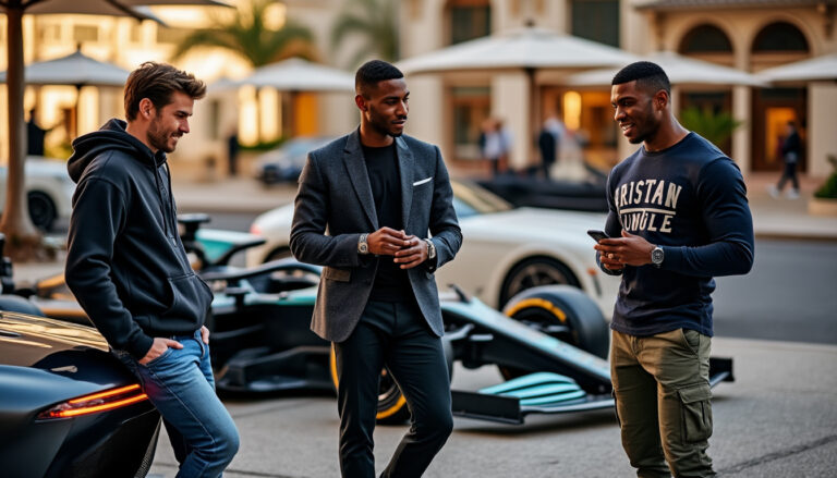 découvrez l'ambiance électrique à monaco alors que charles leclerc, baptiste giabiconi et paul pogba se préparent avec enthousiasme avant le grand prix.