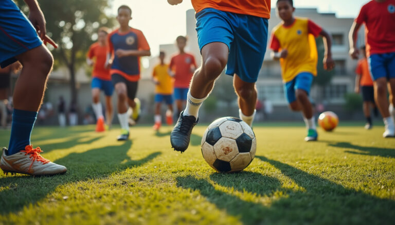 découvrez comment le football crée un lien unique entre différentes cultures et générations lors de l’atelier de football solidaire, un espace d'inclusion et de partage.