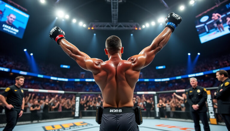 un policier de miami fait sensation en mma en décrochant un contrat à l'ufc après sa victoire contre un combattant français à las vegas, marquant des débuts prometteurs dans sa nouvelle carrière.